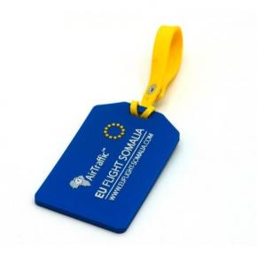 PVC Luggage Tag with Adjustable Strap