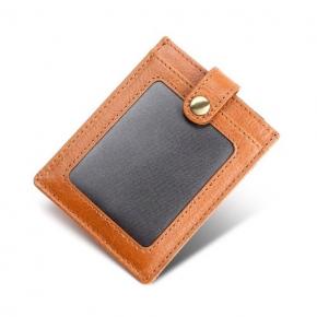 Slim Leather Pocket Wallet Card Holder