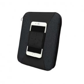 Zipper Folder Cover Personalized Portfolio Customized PU Leather Padfolio wireless charger 