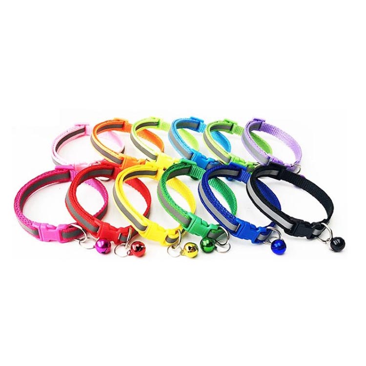 Cat Puppy Reflective Collars with Bell