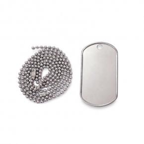 Blank Dog Tag With Military Stainless Steel