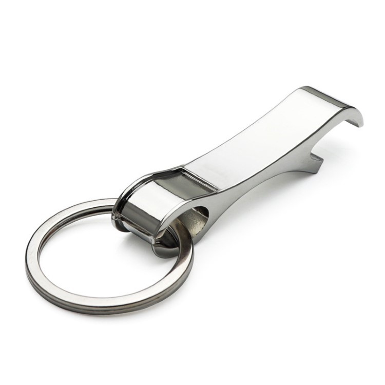 customized LOGO metal keychain small bottle opener keychain