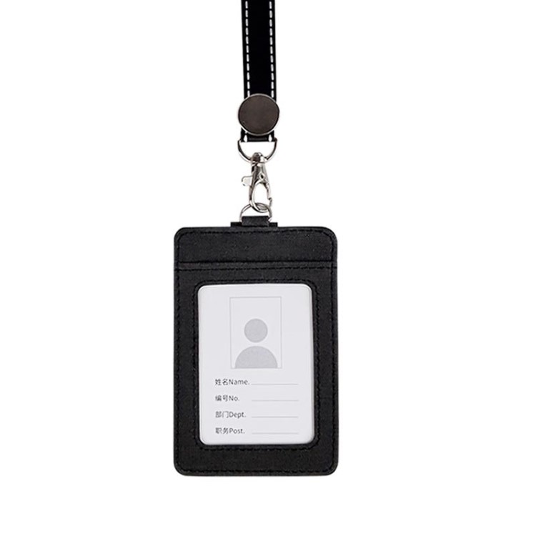 Customized Printed lanyard badge credit card holder