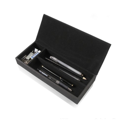 Black Office Supply Pen Box Business Gifts