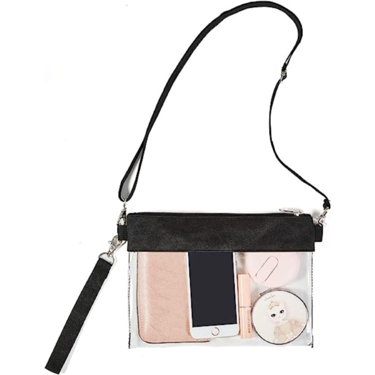 Clear Transparent PVC Women's Crossbody Handbag